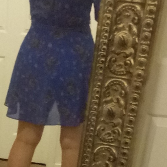 Free People Boho Style Floral Wrap Dress - Picture 7 of 8